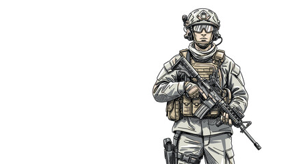 A Soldier's Vigilance Readiness and Determination in a Theater of Operations Training