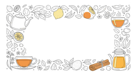 A Collection of Refreshing Tea Infusions and Flavors Featuring Citrus and Spices