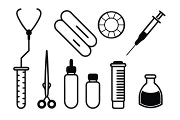 set of medical icons