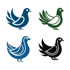 Pigeon Vector Icon.