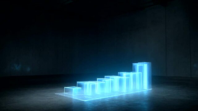 Projected translucent bar graph