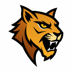 Fototapeta premium vector illustration of a tiger head