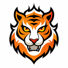 Fototapeta premium tiger head vector illustration