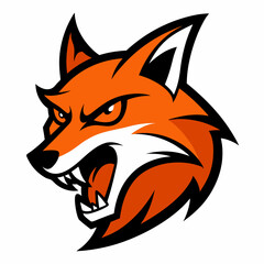 Fototapeta premium red fox vector illustration