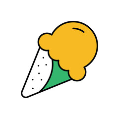 ice Cream Icon vector stock illustration
