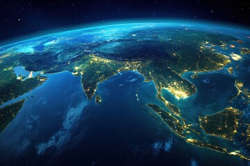 Exploring Earth connections through technology and global networks for sustainable development, 3D Earth Connections Global Technology Woldwide Digital Networkfrom Tokyo,Japan