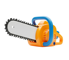 Fototapeta premium Chainsaw minimalist 3D rendering in a soft and smooth renderer