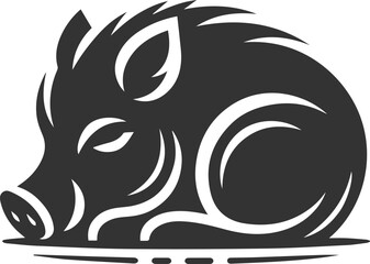 Boar animal drawing vector