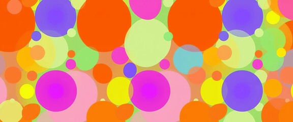 Seamless pattern of overlapping circles, bubbles, and dots forming organic shapes, artistic, repeat