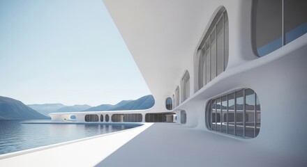 Modern Architectural Design by the Water