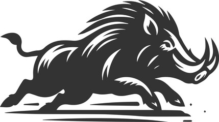 Obraz premium Boar animal drawing vector