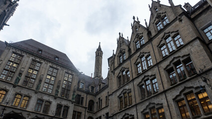 Gothic Architecture, Medieval Buildings, Munich Cityscape