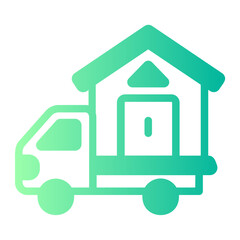 Naklejka premium House gradient icon