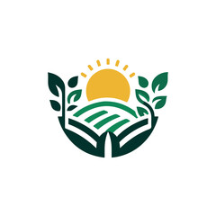 agriculture logo design vector 