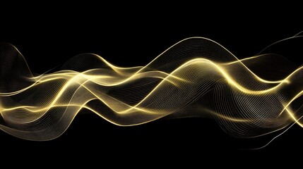Abstract gold wave design (37)