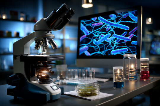 microbes under the microscope