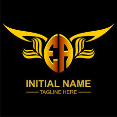 EA Golden Wing Emblem Logo