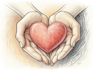 Heart in hands