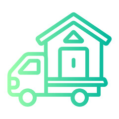 House gradient icon