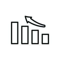 Pie chart with clean slices and outline forms a clear and minimal data icon.