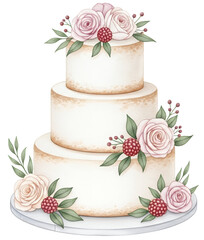 Elegant Decorative Wedding Cake