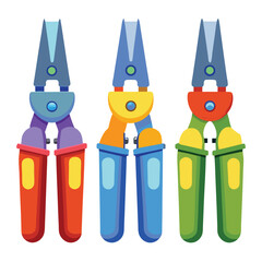 Trimmer set isolated on white background