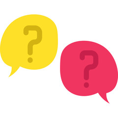 Question in Chat Bubble