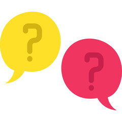 Question in Chat Bubble