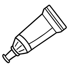 Ointment Tube line art vector