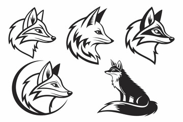 Obraz premium wolf tribal tattoo