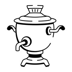 A doodle style icon showing a feather pen tool
