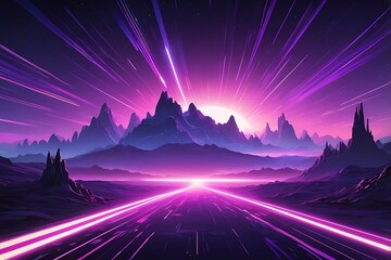 Neon Technology Background