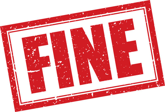 Red Fine Rubber Stamp in Grunge Vector in Sharp Double Border, Transparent Background, Svg, Png