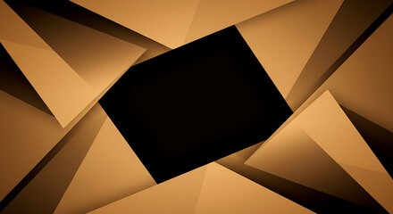 Stunning Brown Geometric Abstract Background: Modern Design for Presentations