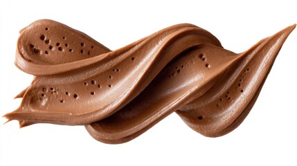 Smooth swirl of rich chocolate spread