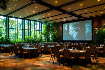 High definition projection images in modern conference rooms