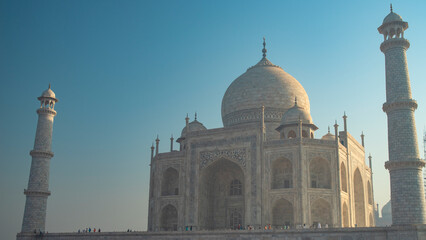 Taj Mahal mausoleum in Agra.