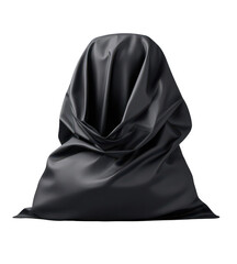 Naklejka premium Dark Fabric Drape Studio Shot