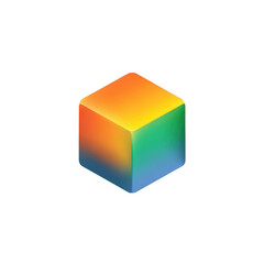 Fototapeta premium Colorful 3D Cube Design