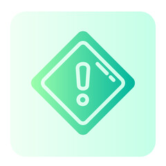 warning gradient icon