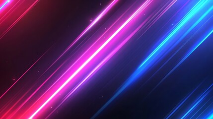 Fototapeta premium Neon light streaks abstract background