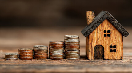 Real estate investment and saving for a new home symbolize smart financial planning and long-term wealth management strategies.