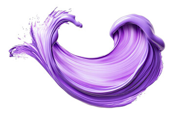 Fluid, vibrant purple abstract swirl