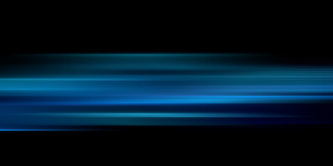 Digitally generated image of blue light and stripes moving fast
