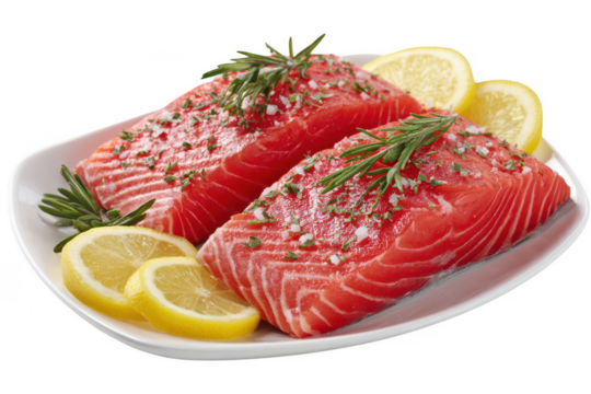 Raw Salmon with Herbs & Lemon (1)