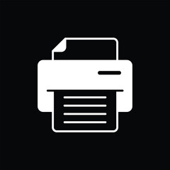 Document desktop printer icon vector for apps and websites.