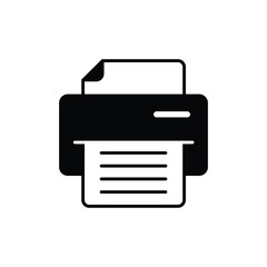 Document desktop printer icon vector for apps and websites.