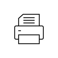 Document desktop printer icon vector for apps and websites.