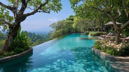 Fototapeta premium infinity pool,