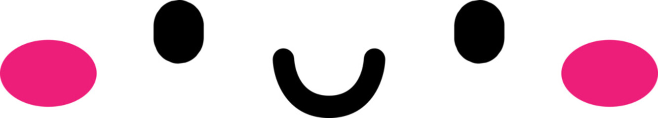 Minimal Emoji Faces – Black and White Line Style Emoticons with Various Expressions